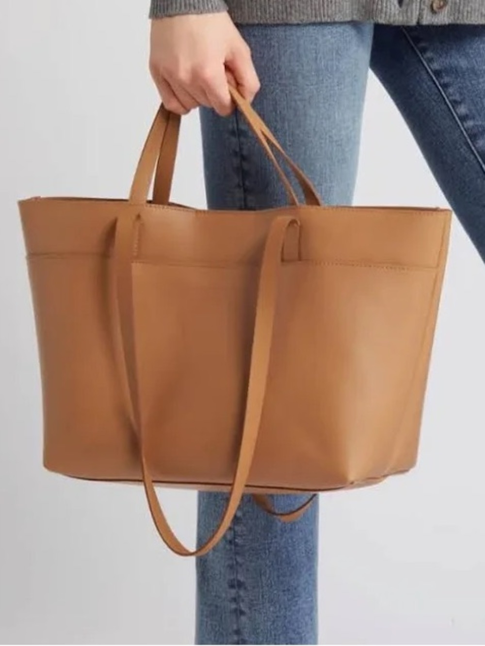 MADEWELL Essentials Leather East/West Tote